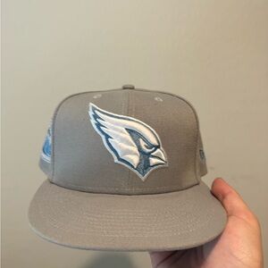 Gray and Blue Arizona Cardinals Hat with Inaugural Season Patch